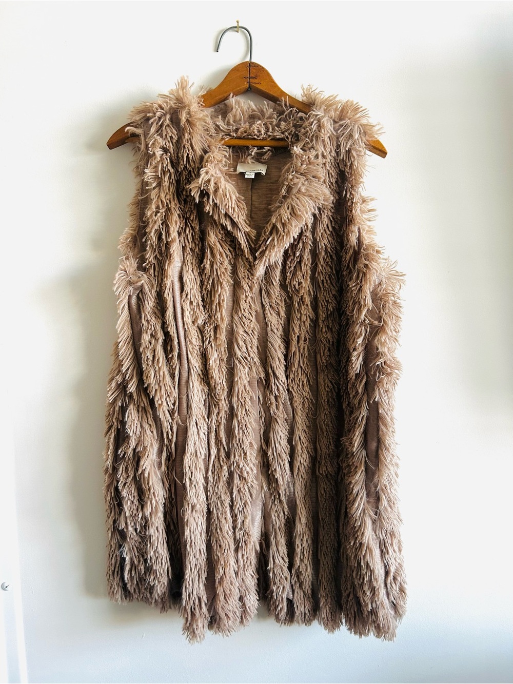 Anthropologie Greylin Tonia Faux Fur Shag Vest